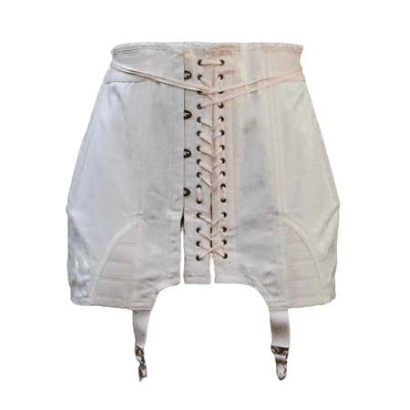 Antique Pale Pink Corset Girdle Skirt
