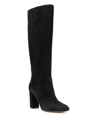 Shop black Gianvito Rossi suede knee-high boots with Express Delivery - Farfetch