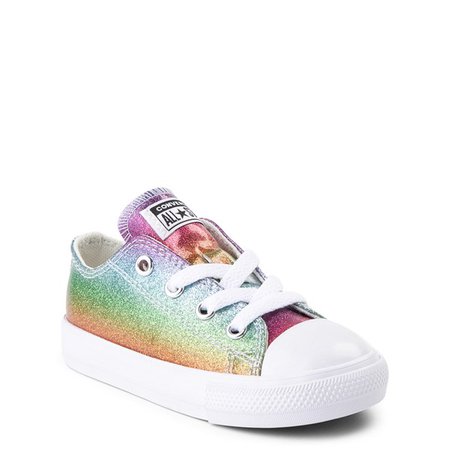 Converse Chuck Taylor All Star Lo Glitter Sneaker - Baby / Toddler - Multi | Journeys