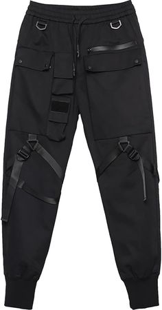 MOKEWEN Men's Japanese Techwear Streetwear Joggers Cargo Ninth Harem Pant 29 at Amazon Men’s Clothing store