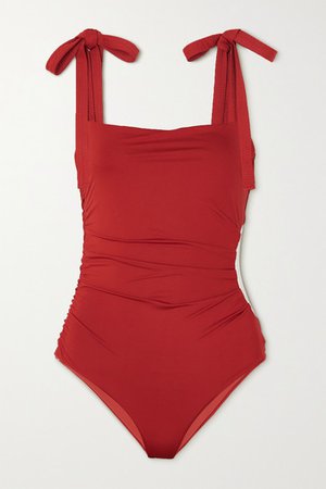 After The Sunshine Cutout Swimsuit - Red