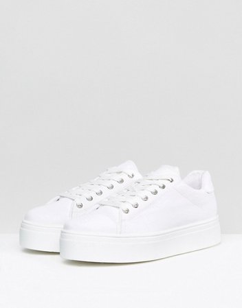 ASOS DESIGN Day light chunky flatform lace up trainers | ASOS