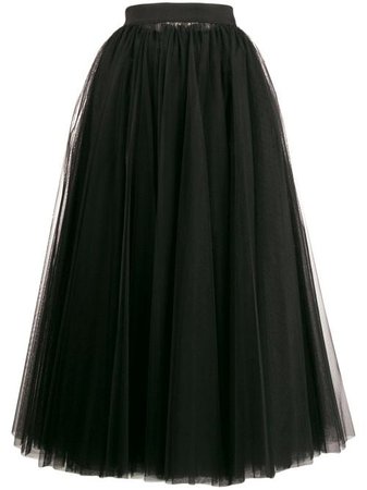 Shop black Dolce & Gabbana long tulle full skirt with Express Delivery - Farfetch