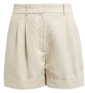 Racil - Max Striped Linen Shorts - Womens