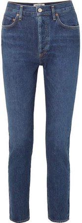 AGOLDE - Remy High-rise Straight-leg Jeans - Dark denim