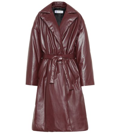 Balenciaga Padded leather coat