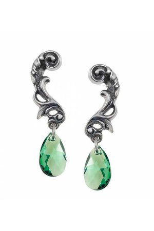 Night Queen Earrings by Alchemy Gothic | Gothic Jewellery