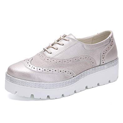 Amazon.com | UNN Women Slip On Platform Suede Penny Loafers High Heel Wedge Moccasins Walking Sneakers Black 38 | Loafers & Slip-Ons