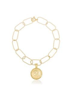 Hermina Athens Hercules Wide Chain gold-plated Necklace - Farfetch