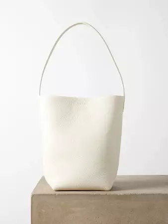 White Park small grained-leather shoulder bag | The Row | MATCHES UK