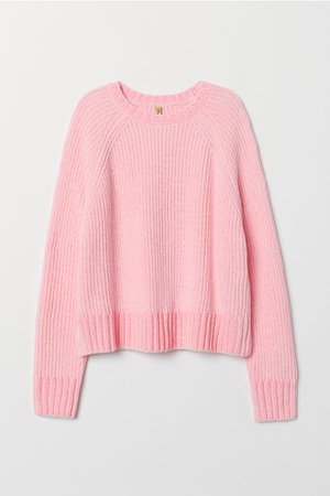 Oversized Mohair-blend Sweater - Light pink - Ladies