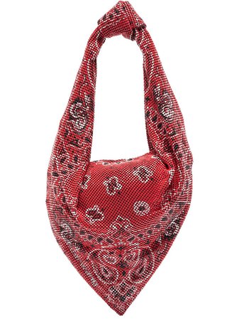 Shop red Alexander Wang Scarf bandana-print shoulder bag with Afterpay - Farfetch Australia
