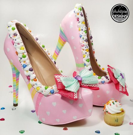 Pastel Rainbow Cake Heels