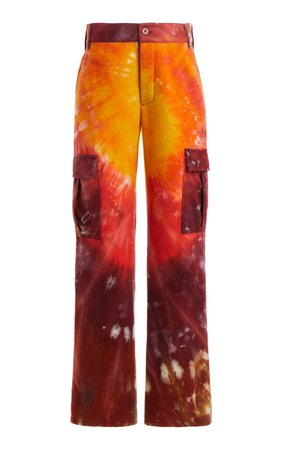Ivan Tie Dyed Cashmere Cargo Pants by Gabriela Hearst | Moda Operandi