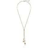 Amazon.com: Lucky Brand Pearl Lariat Necklace, Gold, One Size: Clothing