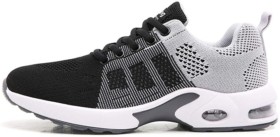 Amazon.com | TSIODFO Trail Running Shoes for Women Gym Workout Sneakers Athletic Tennis Walking Shoes Fashion Sneaker Black Grey Size 8 | Road Running