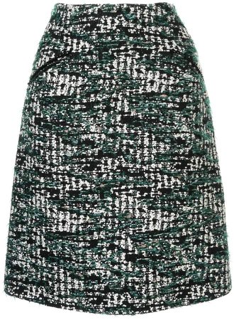 tweed A-line skirt