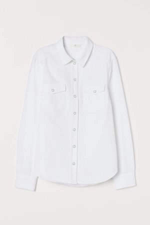 Denim Shirt - White