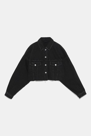black jeans jacket zara