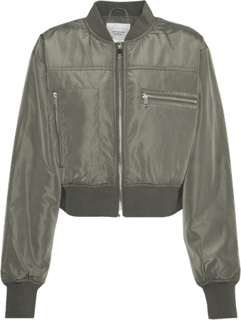 khaki bomber jacket
