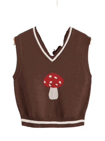 Goblincore Mushroom Vest