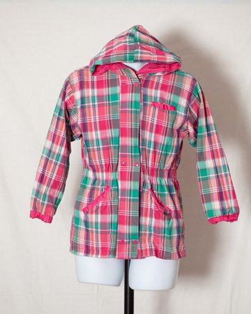 Vintage 80s 90s Women's Reversible Pink Plaid Hooded | Etsy