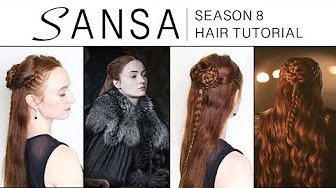 Game of Thrones Season 8 Hair Tutorial - Sansa Stark - YouTube