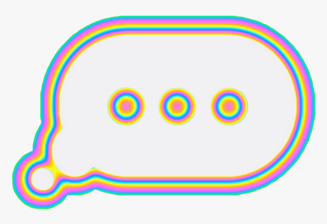 #text #textbubble #bubble #speechbubble #iphone #holo - Text Bubble Gif Transparent, HD Png Download , Transparent Png Image - PNGitem