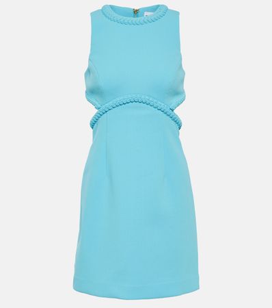 Michelle Cutout Crepe Minidress in Blue - Rebecca Vallance | Mytheresa