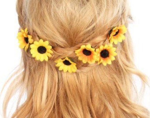 Sunflowers in Hair