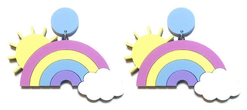 Pastel Rainbow Earrings – yippywhippy