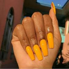 purple and yellow nails black girls - Google Search