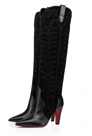 Christian Louboutin Cowboy Boots Black
