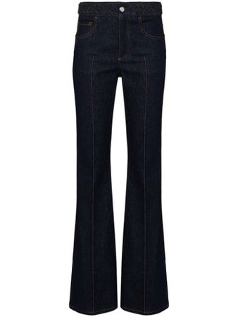 Chloé flare high-waist jeans blue C20ADP82151 - Farfetch