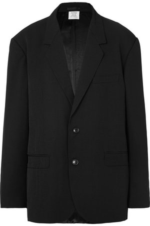 Vetements | Oversized appliquéd twill blazer | NET-A-PORTER.COM