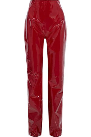 Red Patent-leather straight-leg pants | Sale up to 70% off | THE OUTNET | 16ARLINGTON | THE OUTNET