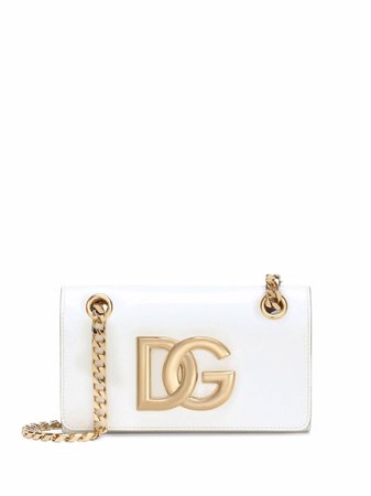 Dolce & Gabbana Logo Plaque Crossbody Bag - Farfetch