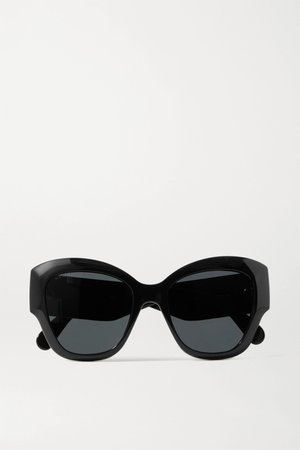 Black Cat-eye acetate sunglasses | Gucci | NET-A-PORTER