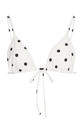 Devin Polka-Dot Triangle Bikini Top By Sir | Moda Operandi