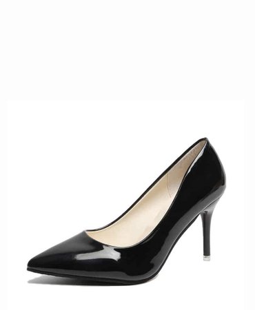 Sleek black stilettos
