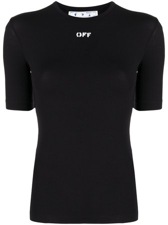Off-White Stretchig t-shirt Med Logotyp - Farfetch