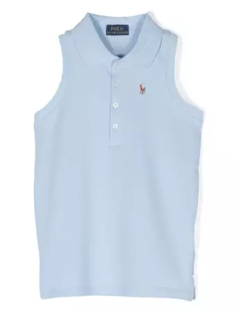 Ralph Lauren Kids Sleeveless Cotton Polo Shirt - Farfetch
