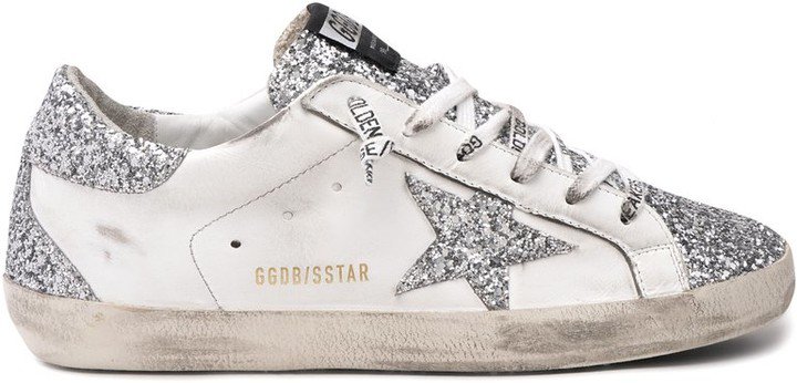 Superstar Sneaker in White/Silver