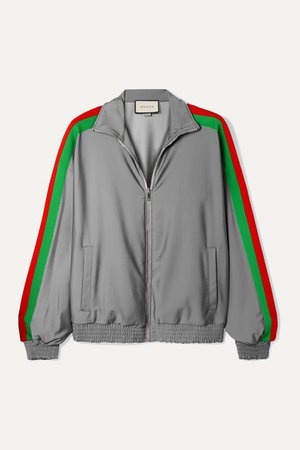 Gucci | Reflective stretch-jersey track jacket | NET-A-PORTER.COM