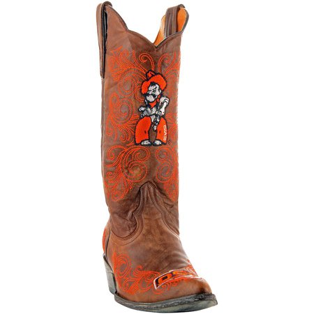 Oklahoma State Cowboys Women's 13" Embroidered Boots - Tan
