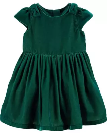 Baby Girl Velvet Holiday Dress | Carters.com