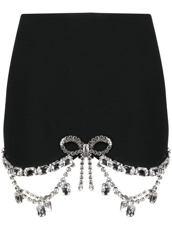 AREA crystal-embellished Mini Skirt - Farfetch