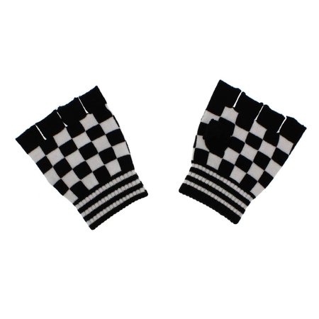 Zac's Alter Ego Zac's Alter Ego Fingerless gloves Checkered Short Winte