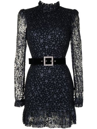 Rebecca Vallance Celestine star-print mini dress - FARFETCH