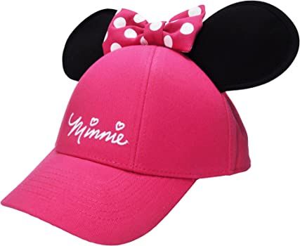 Amazon.com: Disney Youth Hat Kids Cap with Mickey or Minnie Mouse Ears (Minnie Pink): Clothing, Shoes & Jewelry